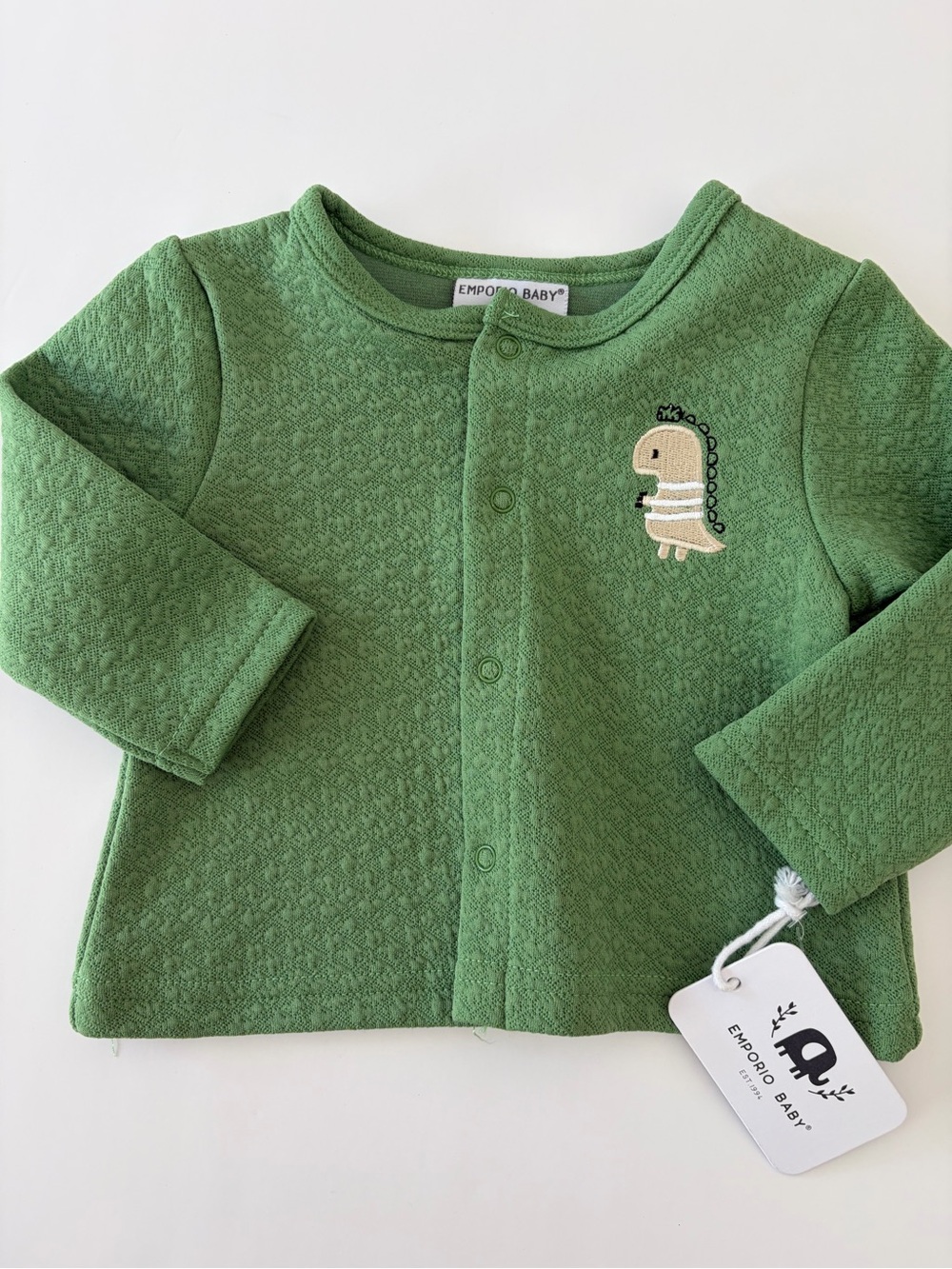 Emporio Baby Quilted Green Cardigan NWT